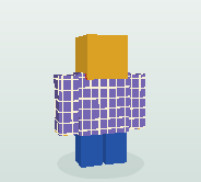 Personaje de Tumbriki con camisa Aurora violeta